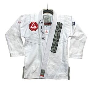 Gracie Barra Equipe Edition BJJ Gi Kimono Top White Size A0 Martial Arts